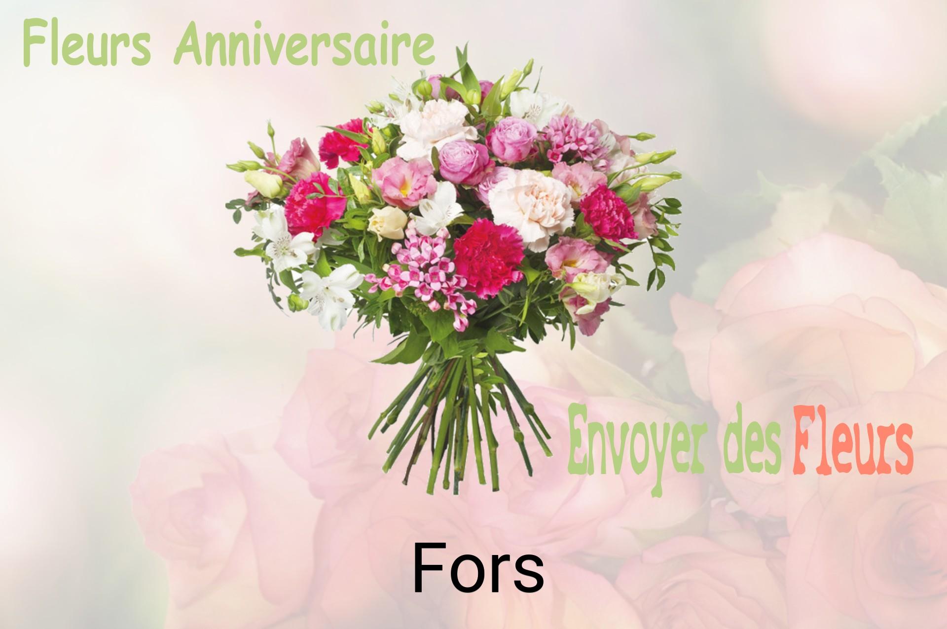 Bouquet de fleurs d’anniversaire livré à Fors
